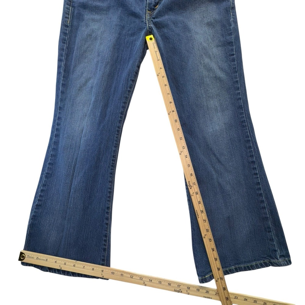 Levis 542 Low Flare Denim Jeans Womens 16M - Picture 3 of 8